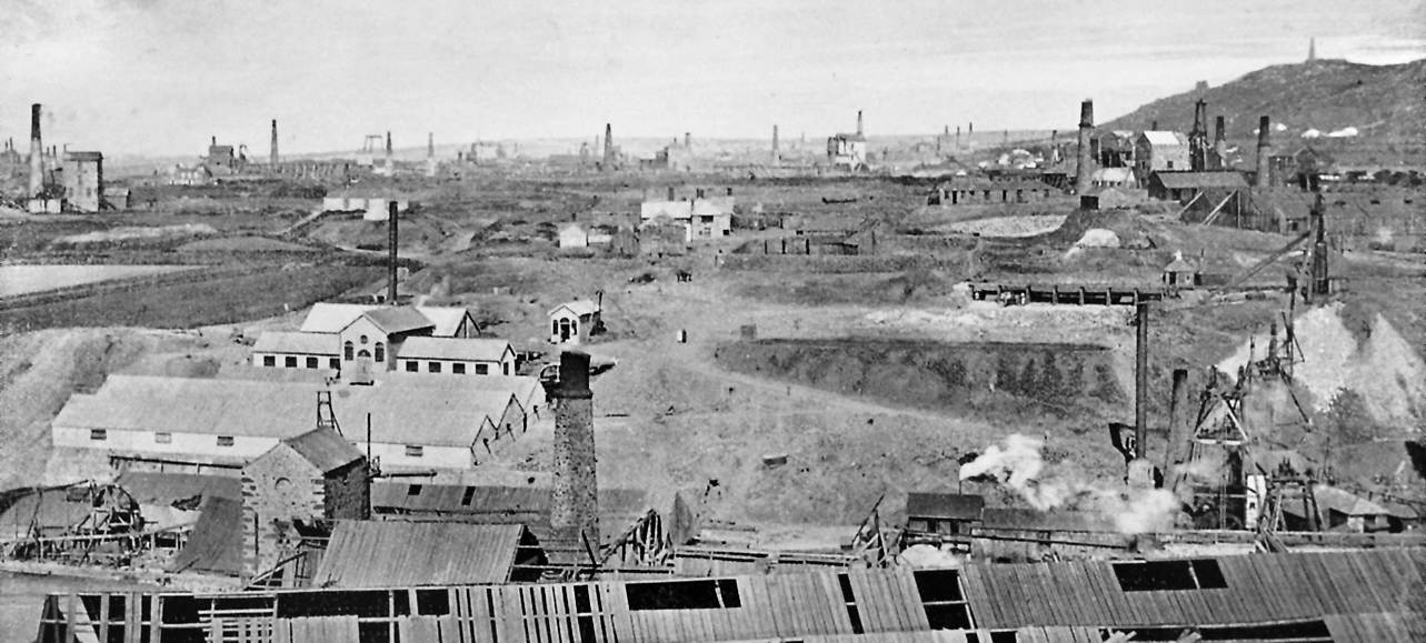 Tin mine at Dolcoath in Cornwall, 1890