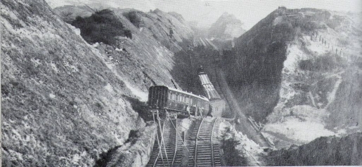 The landslip at Folkestone Warren in 1915