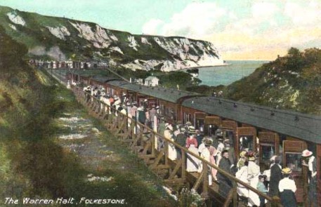 Warren halt station in its heyday