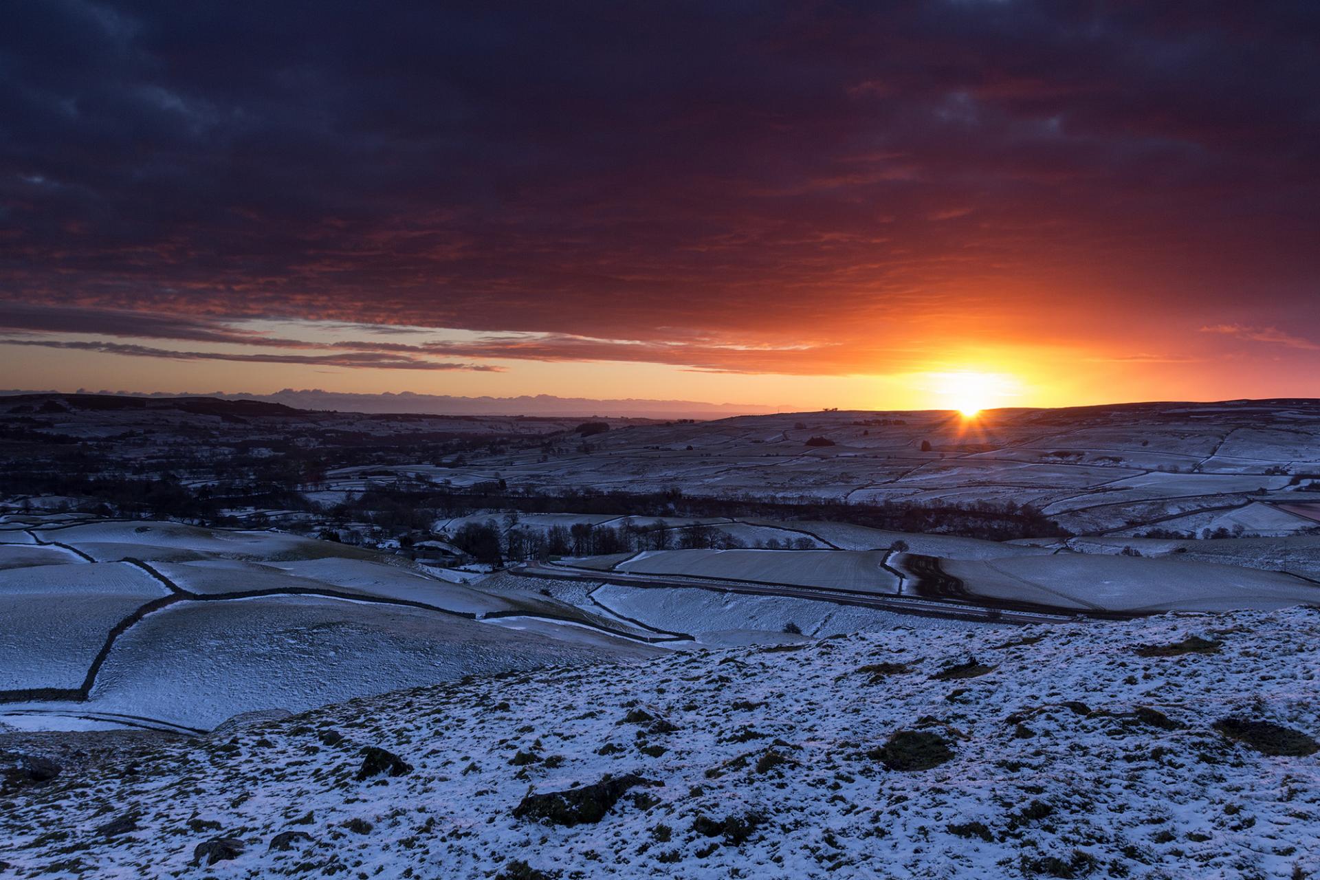 Winter sunrise from Kirkcarrion © David Forster