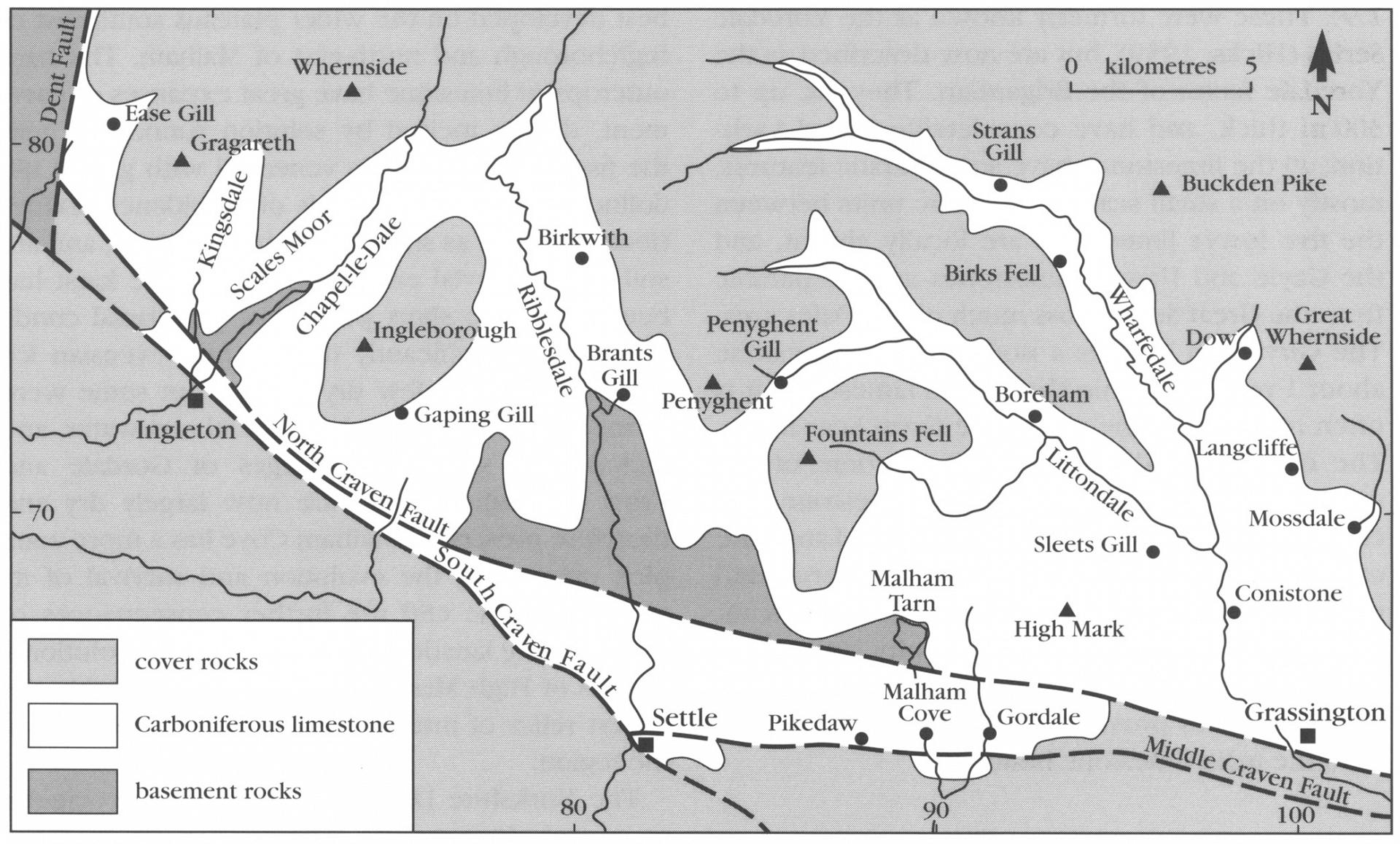 map of Craven Faults (click to enlarge)