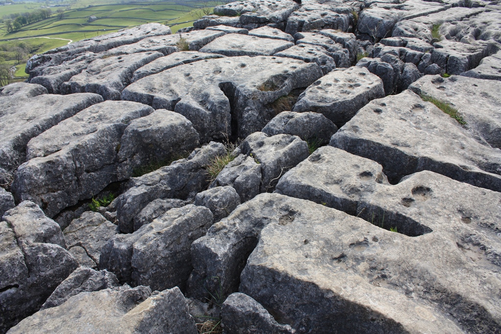 pavement with clints and grykes